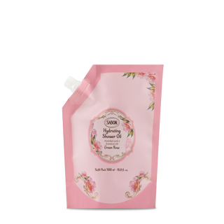 Nachfüllung Feuchtigkeitsspendendes Duschöl 500 ml - Green Rose